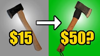 I Upgraded a $15 Harbor Freight Hatchet into a Premium Camp Tool