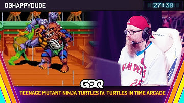 TMNT IV: Turtles in Time Arcade by OGHappydude in 27:38 - Summer Games Done Quick 2025