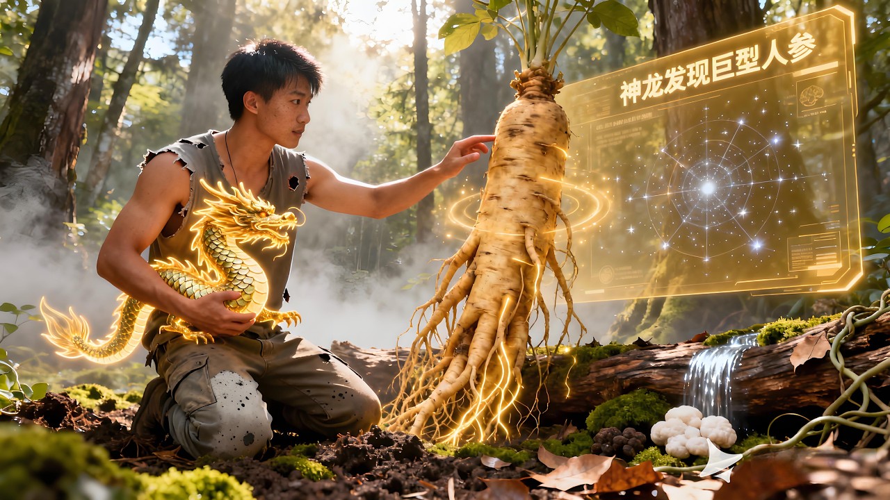 【完結】🔥隨手一挖就是百年人參？看他利用神龍系統發家致富