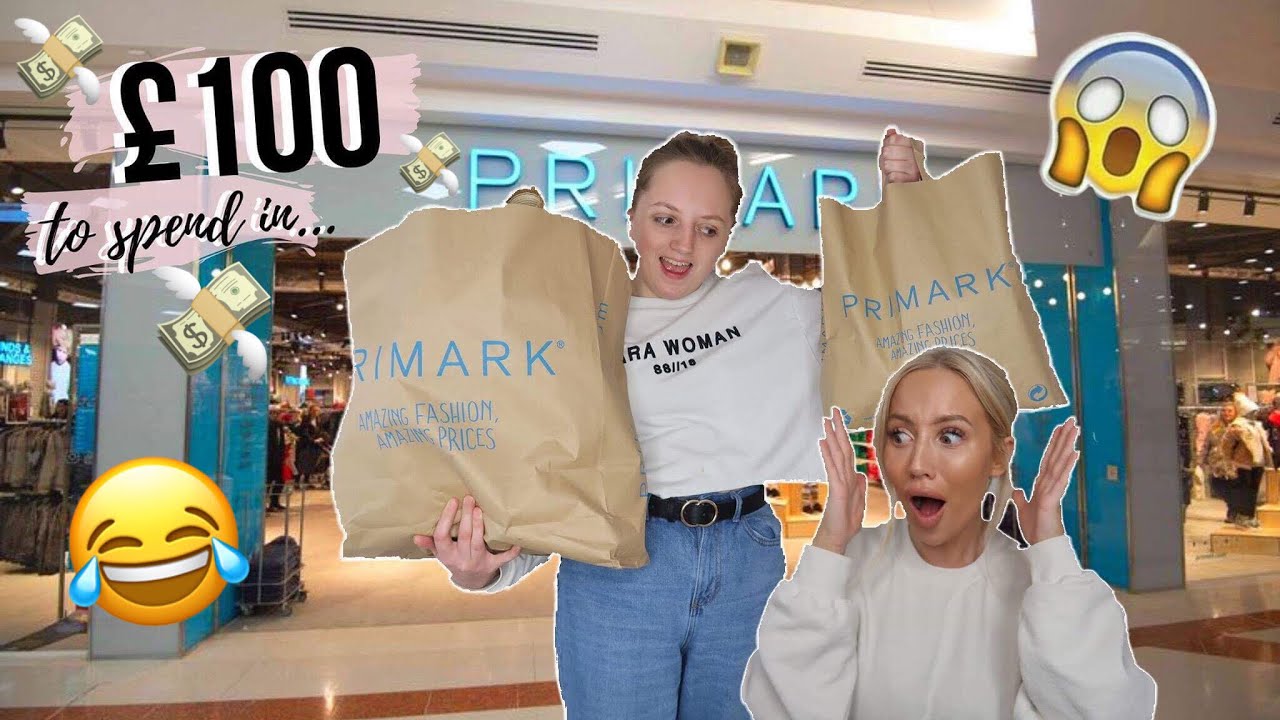 GIVING £100 TO MY LITTLE SISTER TO SPEND IN PRIMARK! PRIMARK HAUL 2019