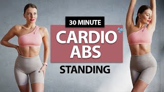 LOSE BELLY FAT WORKOUT- Intense Standing Abs Cardio