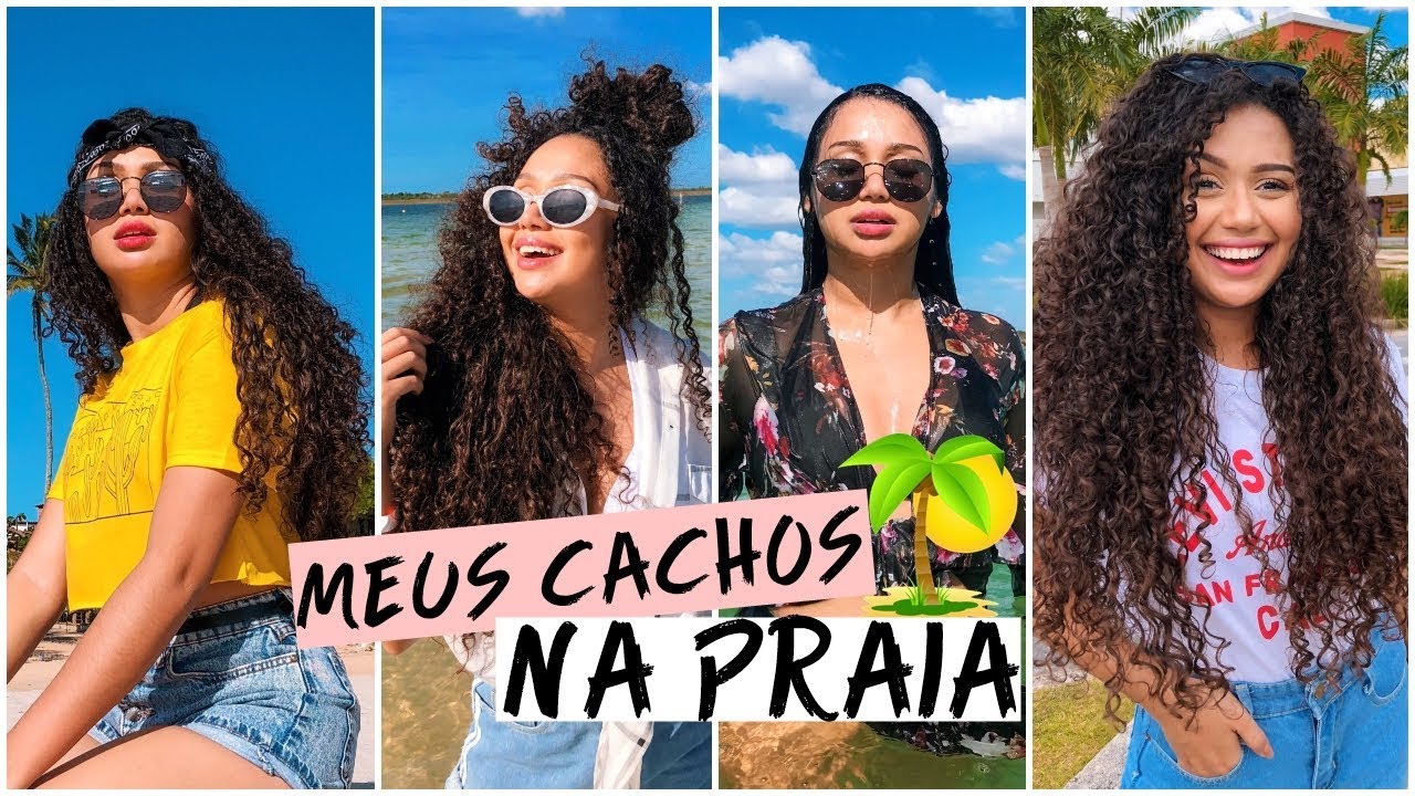 DIÁRIO CAPILAR: UMA SEMANA DO MEU CABELO CACHEADO NA PRAIA! | Vandressa Ribeiro