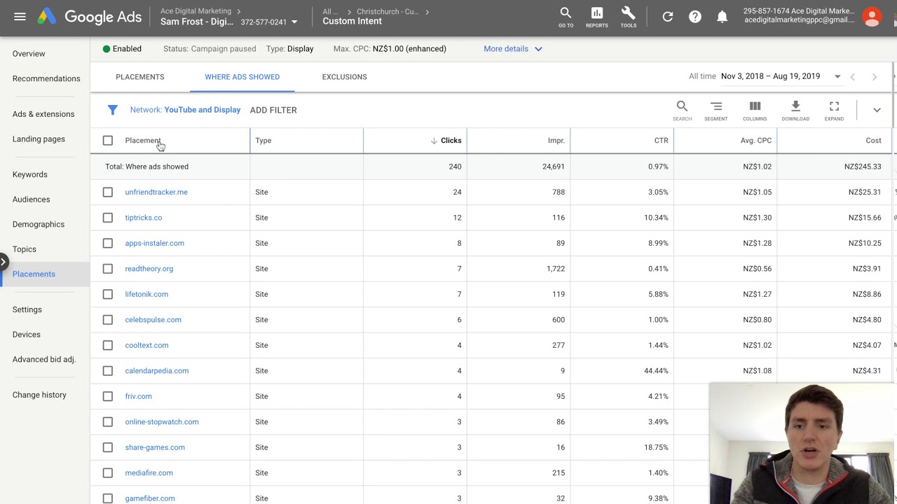 Google Ads Tutorial: How To Exclude Display Network Placements