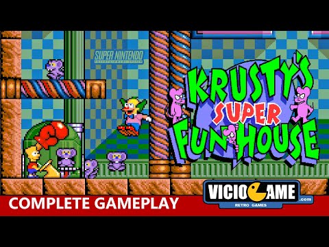 🎮 Krusty's Super Fun House (Super Nintendo) Complete Gameplay