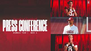 Stanford Football Weekly Press Conference | Georgia Tech Week