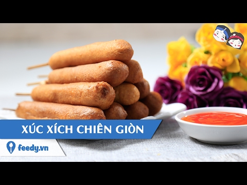 Video Hướng dẫn cách làm Xúc xích chiên giòn với #Feedy - youtube