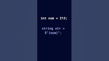 Int to String Conversion in C# #shorts