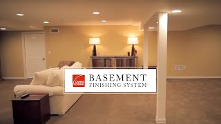 A New Basement Finishing System™ an alternative to drywall - The Owens Corning® paintable, removable wall panels. Watch Now