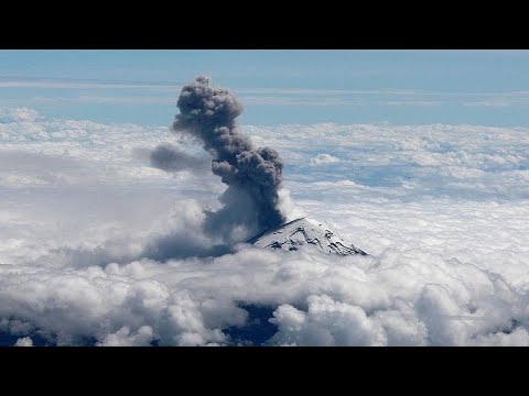 شاهد: ثوران بركان جبل بوبوكاتبتبيل أعلى جبال المكسيك