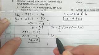 Tentukan rumus jumlah n suku pertama pada deret-deret aritmatika
berikut jika : pengertian atau aritmetika yang kata berasal dari ...