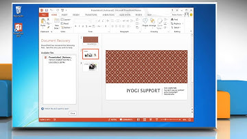 How to recover file saved by AutoRecover in Microsoft® PowerPoint 2013