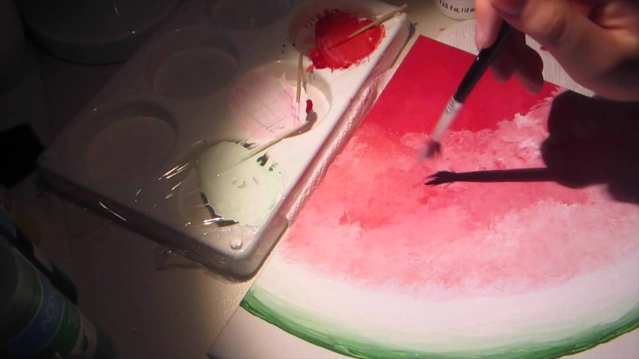 Watermelon Painting Time Lapse YouTube