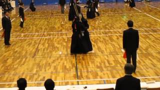 H25全国高校剣道選抜大会 予選 明徳対九学 先鋒次鋒