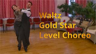 Waltz Gold Star Level Choreography | Chasse Roll to Right, Outside Swivel