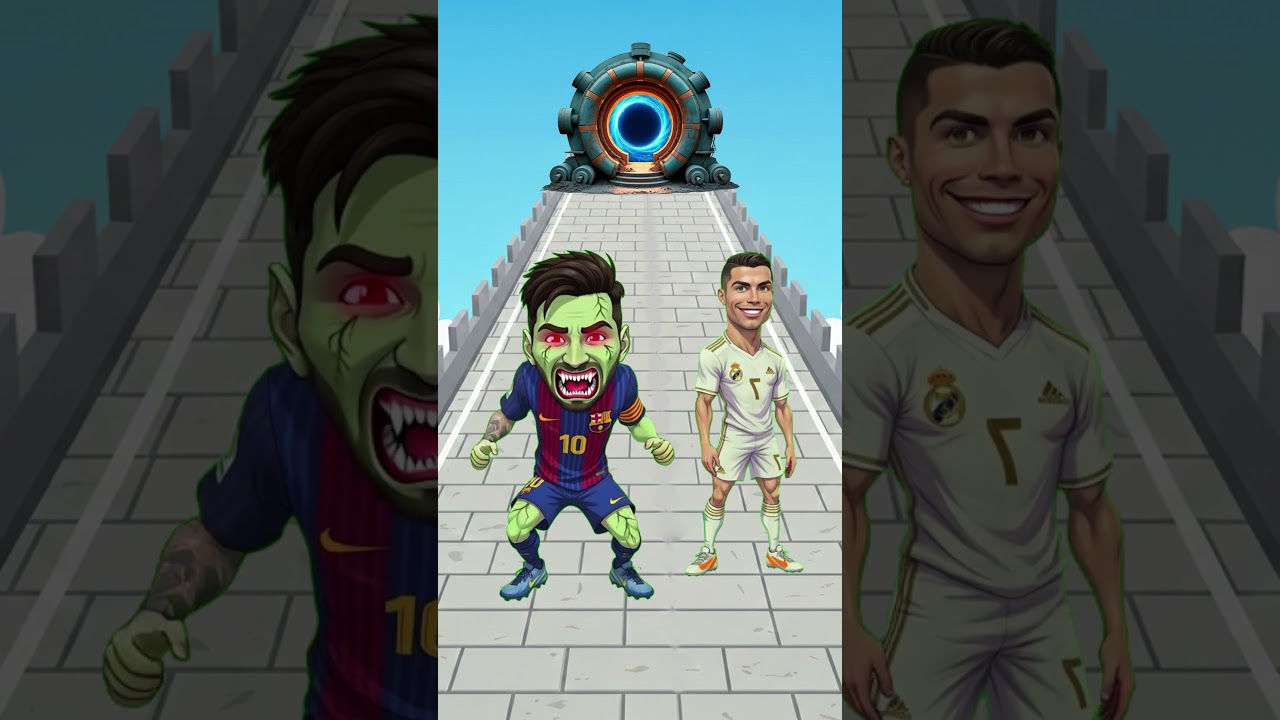 PART5 zombie ronaldo vs alien messi