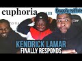 Kendrick lamar  euphoria  drake diss  reaction