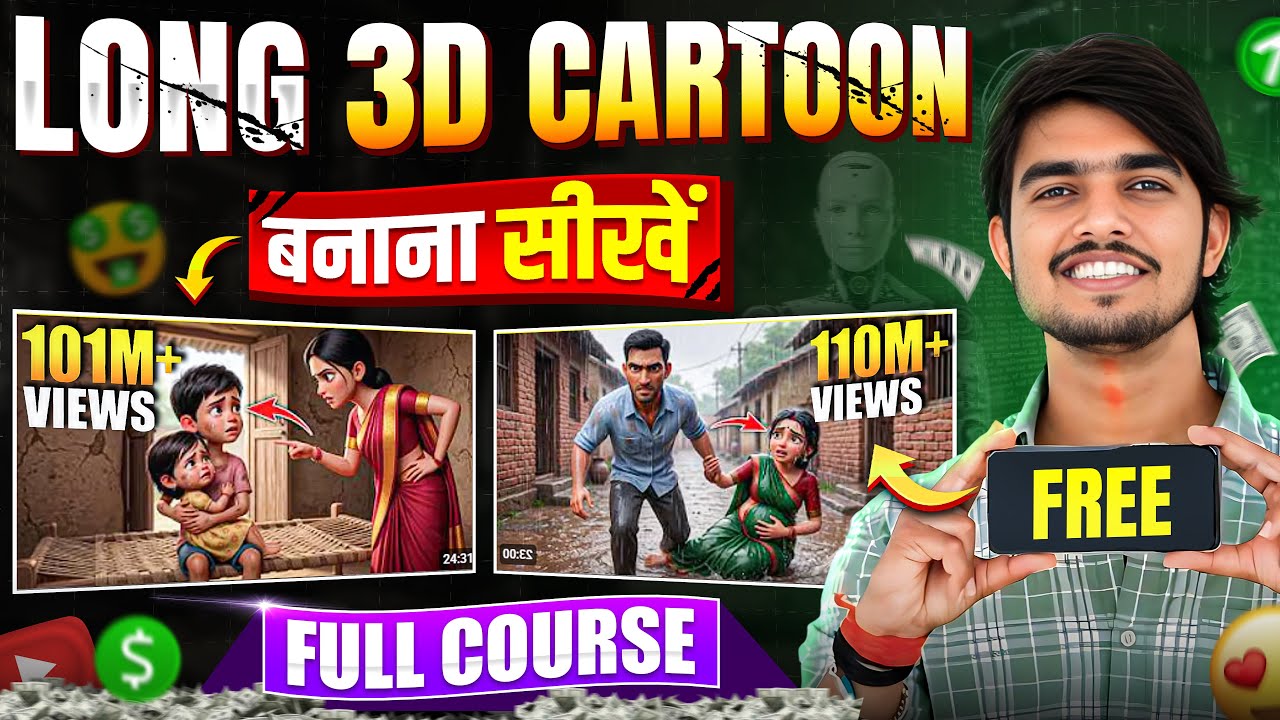 How To Create Long 3D Cartoon Story Videos Using AI (Step-by-Step)🔥 Long Ai Video kaise banaye 2026