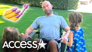 Derek Jeter Gets Manicure From Daughters In Rare Family Pic