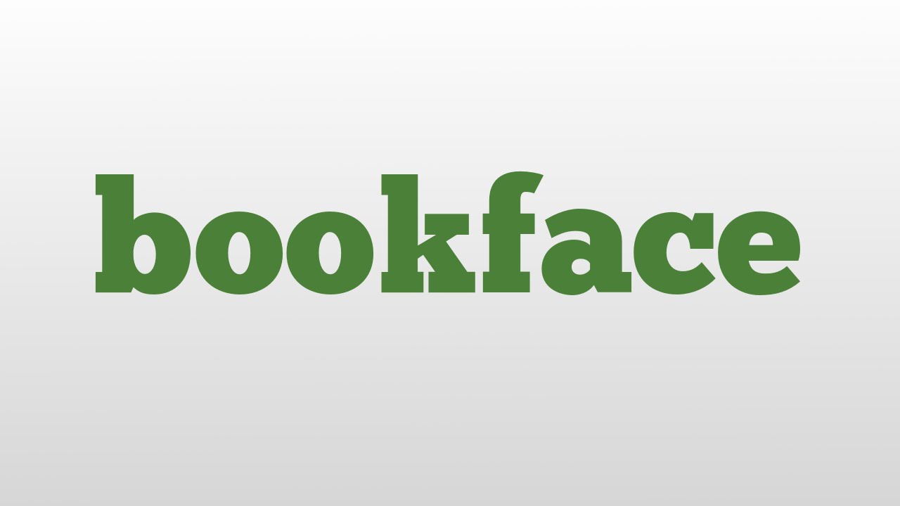Bookface Logo bookface meaning and pronunciation - YouTube