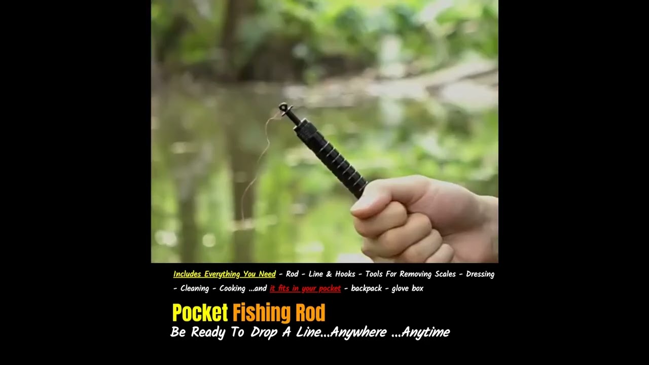Portable Emergency Fishing Rod Pocket Fishing Rod Survival Pocket
