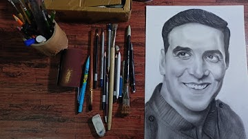 Akshay Kumar drawing  Charcoal portrait |charcoal drawing || Sketch || #art #charcoal  #