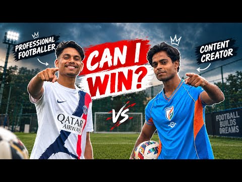 I Challenged a Professional Footballer 😱