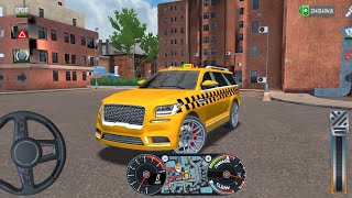 Picking up passengers in Lincoln navigator SUV Taxi car simulator gameplay screenshot 5