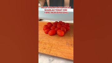 Cara cepat memotong tomat