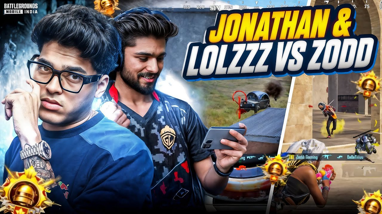 GodL LolzZz & JONATHAN vs Zodd ?😱 | Streamer’s Epic Reaction’s & Fastest 1v4 Clutches🔥