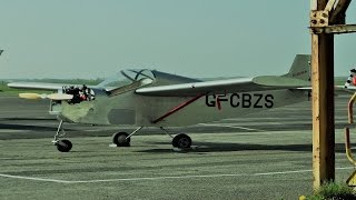 Old School Recoil Rope Start of 2003 Lynden Aurora G-CBZS Today@Blackpool Airport @DavidReevesFyldeCoastDave