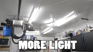 Installed some shop LIGHTS - 43,000 LUMENS
