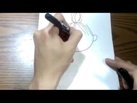 2分以内で一発描き ムーミン リトルミイ のゆるいイラスト 絵心ない人必見 Youtube