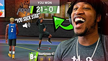 TROLLING SUBSCRIBERS ON THE PARK! TRICKED THEM INTO LETTING ME DROP ALL 21 POINTS! - NBA 2K19 MyPARK