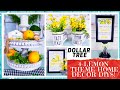 4 DOLLAR TREE HOME DECOR DIY CRAFTS | Lemon Farmhouse 2 Tier Bead Tray | Spring Floral Mugs | Signs