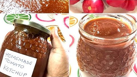 HOMEMADE TOMATO KETCHUP |Hot and sweet.Fresh Tomatoes harvested from my garden.#tomatoketchuprecipe