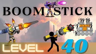 How to completed level 40 in boom stick game || boom stick bazooka puzzles level 40