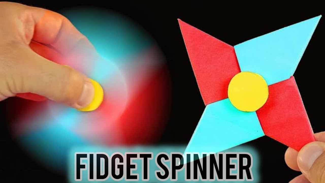 How To Make A Paper Fidget Spinner Without Bearings | K S Vlog - YouTube