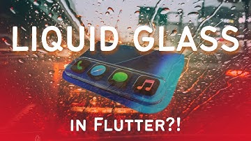 Liquid Glass in Flutter?! (The Wildest Hack Yet)