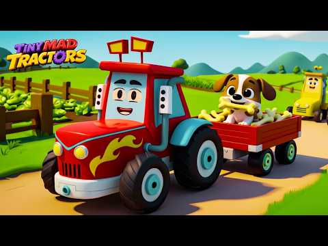 Old MacDonald Had a Farm 🚜 Nursery Rhymes & Animal Songs | Tiny Mad Tractors
