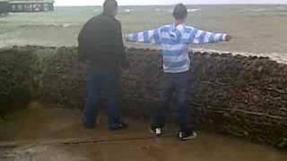 brighton beach very windy and rainy
