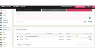 Free IRIS KashFlow course - Batch payments
