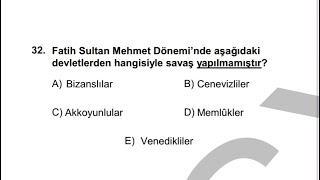 KPSS 2024 -TARİH DENEMESİ 1 Soru çözümü ve her şıkkın analizi 📌