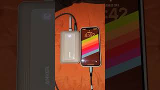 Anker Zolo Power Bank (20000mAh, 45W, Built-In USB-Cケーブル)を使用したiPhone17eに充電 #anker #powerbank