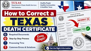 How to Correct a Texas Death Certificate