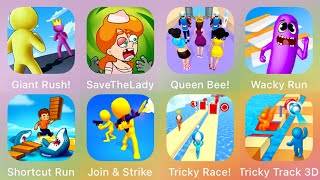 Giant Rush,Save The Girl,Queen Bee,Wacky Run,Shortcut Run,Join Strike,Tricky Race,Tricky Track 3D screenshot 4