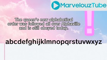 How The Alphabet Got Its Order