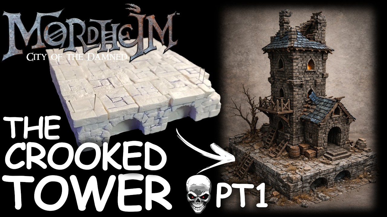 The Crooked Tower by the Graveyard  ☠️ PT1| Building MORDHEIM