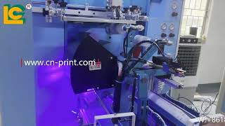 Second Color A400LD4.0 Plastic Cup with Hook Fully Automatic LED UV Screen Printing Machine