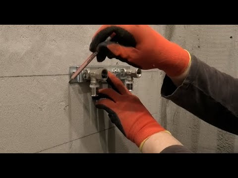 Санузел. Монтаж водопроводных труб и канализации.