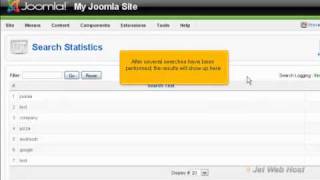 How to enable Search Statistics logging in Joomla